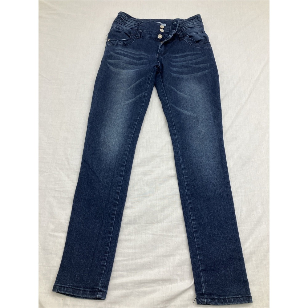 OTB One Tough Brand Fading Denim Blue Jeans Ladies Size 11 Y2K